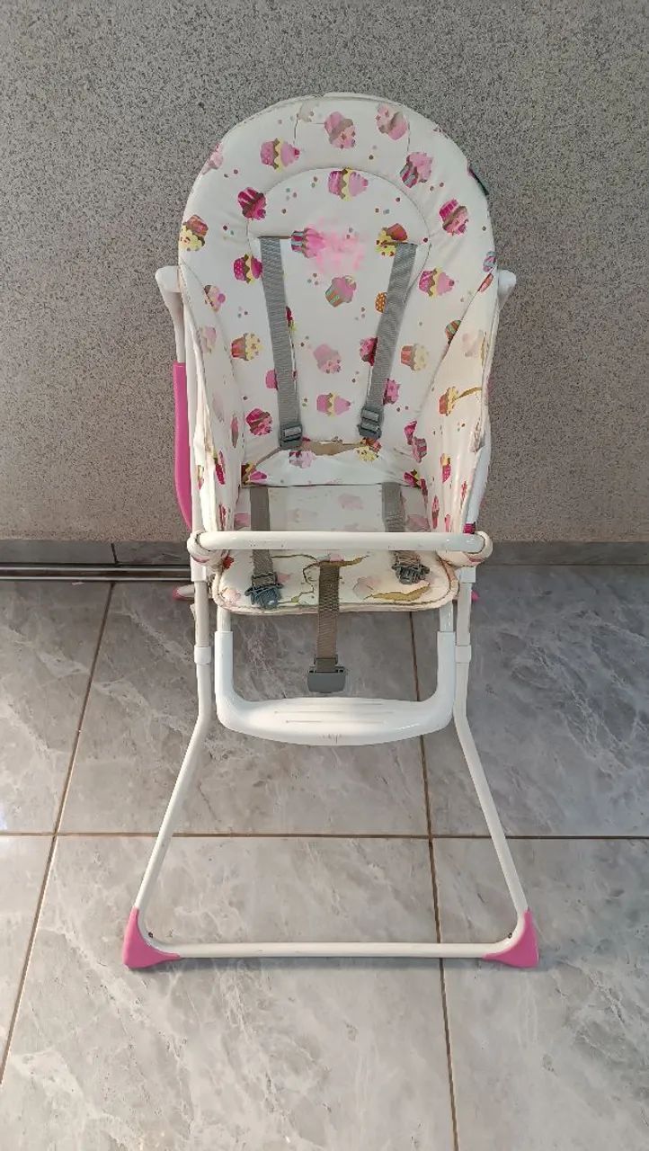 Cadeirinha de Alimentação Cosco rosa Banquet Cupcake  - Foto 2