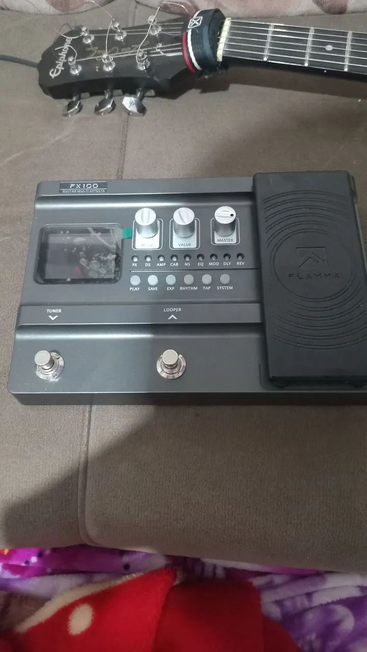Pedaleira Flamma FX100 Guitar Multi Effects (TROCO POR TANK G) - Foto 5