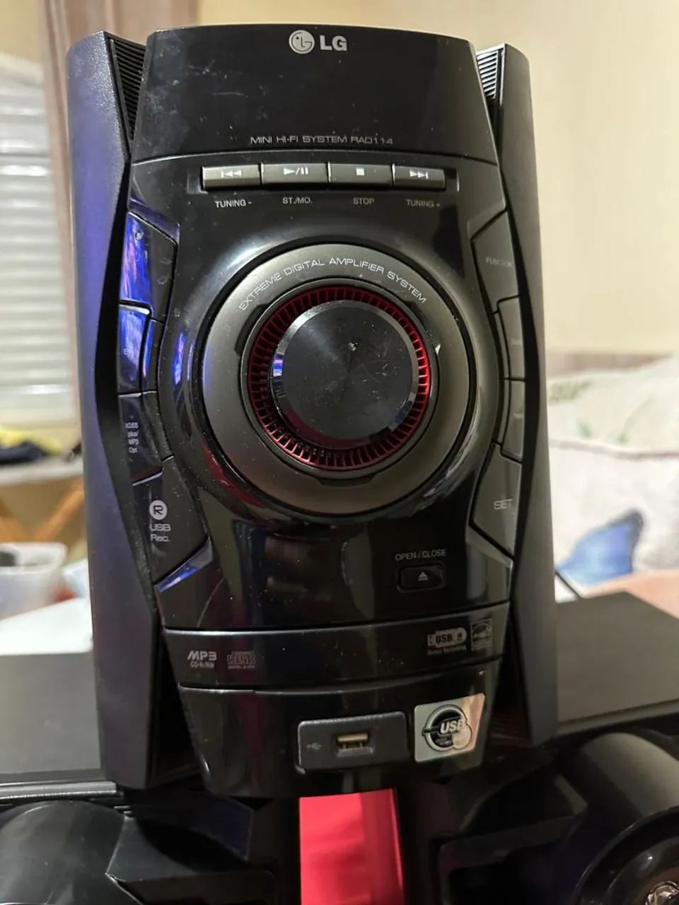 Mini sistem LG completo com 2 caixas e controle remoto  - Foto 3