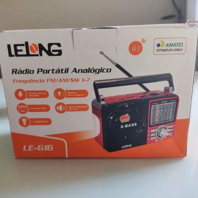 Aparelho de Rádio Am e FM + Bluetooth e USB / 220V e Bateria - Foto 5