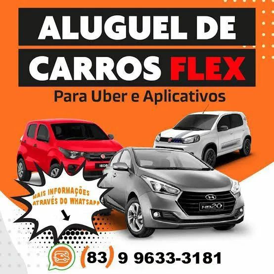 Locação de carros pra aplicativos 