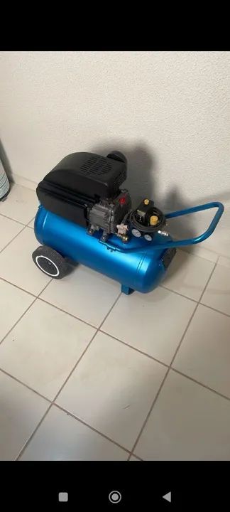 Compressor de ar tekna 50 litros para pintura - Foto 2