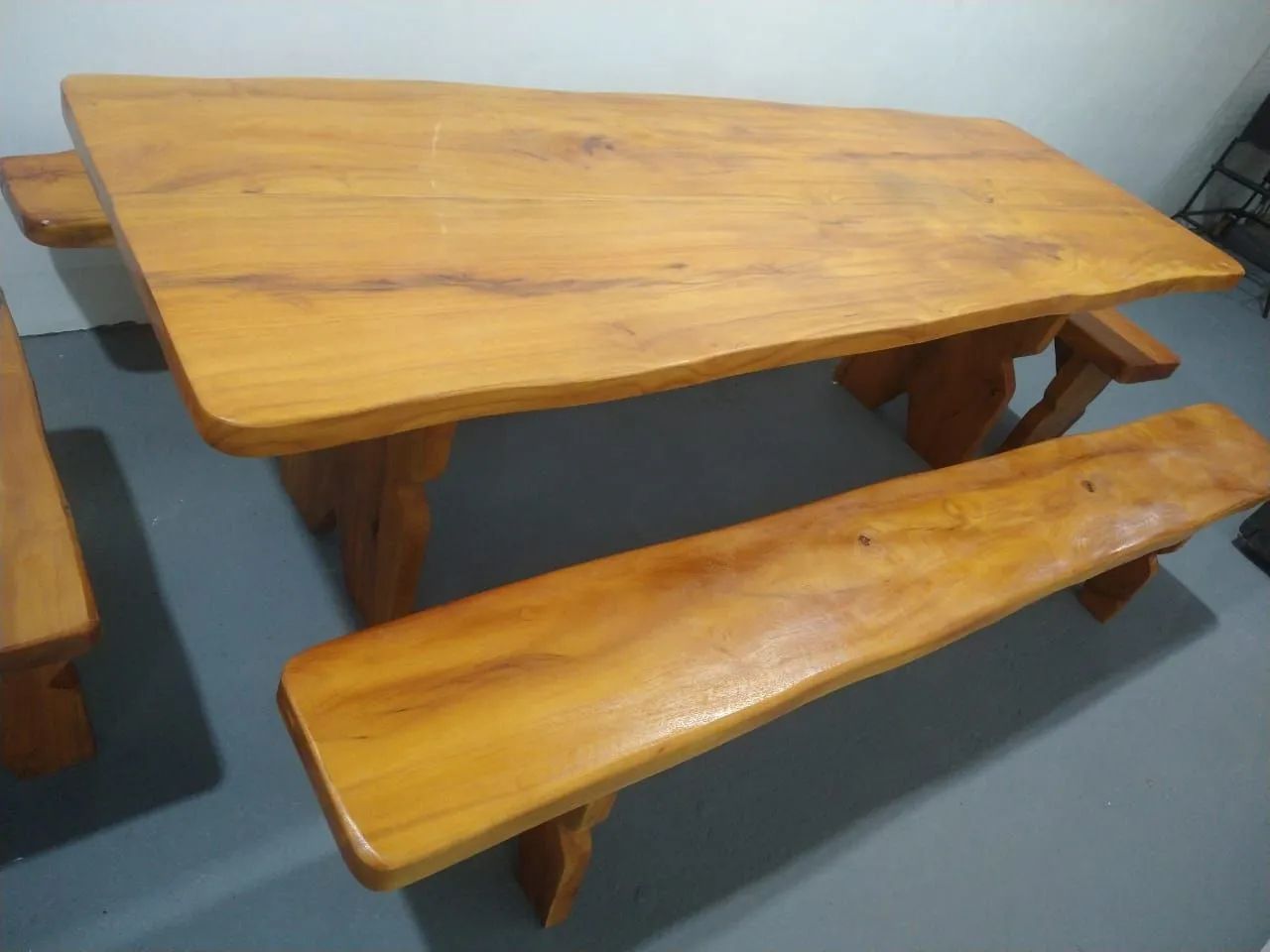 Mesa rustica de madeira de primeira qualidade interessado chama nó ZAP * - Foto 2