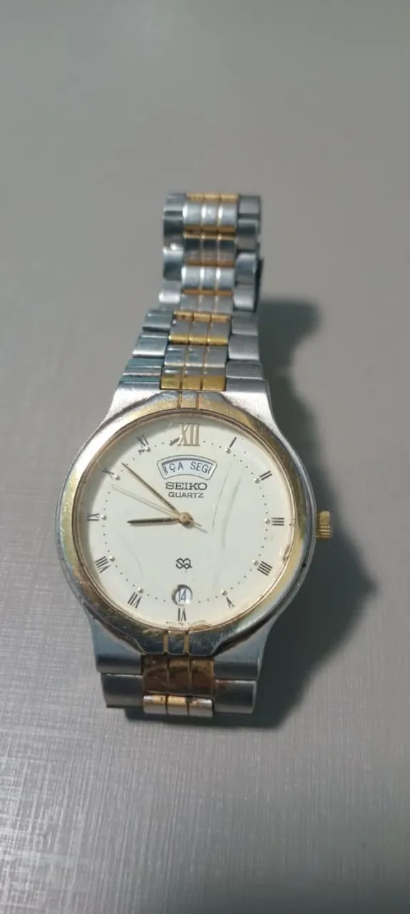 Relógio antigo muito raro exemplar CITIZEN DUAL TIME ANADIGI JAPAN