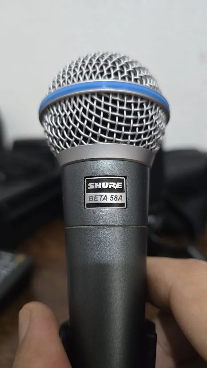 Microfone Shure Beta 58A, Original como novo