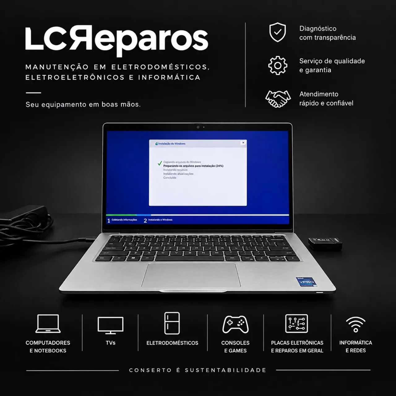 Informática, eletrodomésticos 