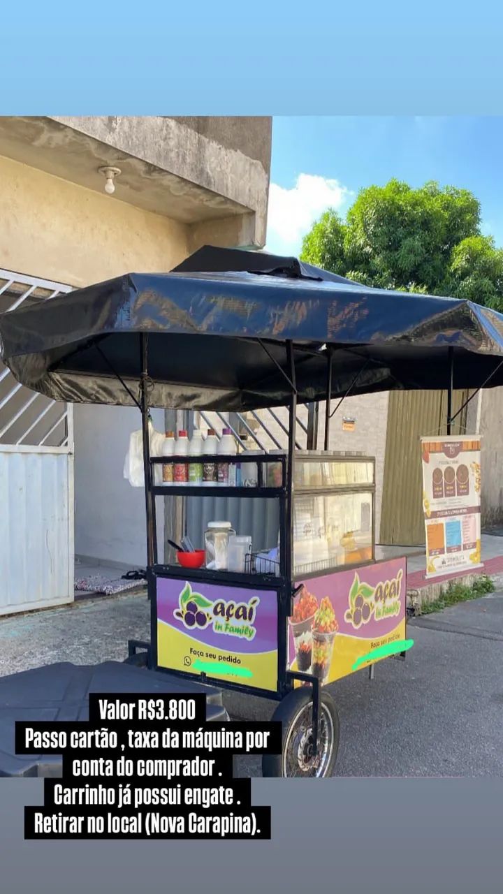 Carrinho de açaí 