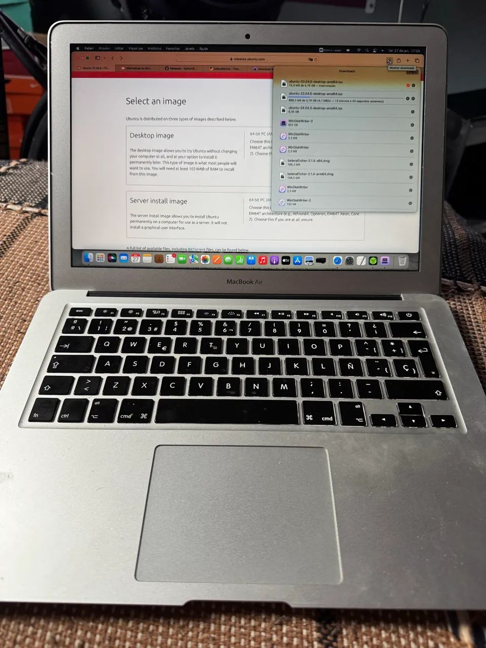 MacBook Air 2017 - SSD 128Gigas 