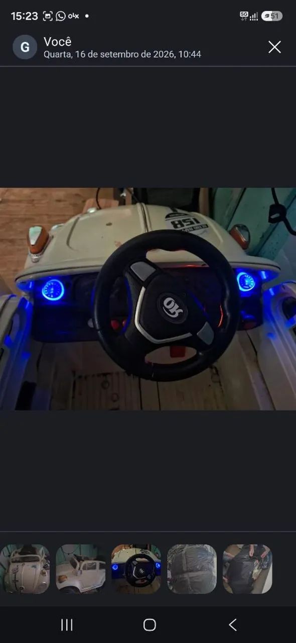 Fusca elétrico infantil 