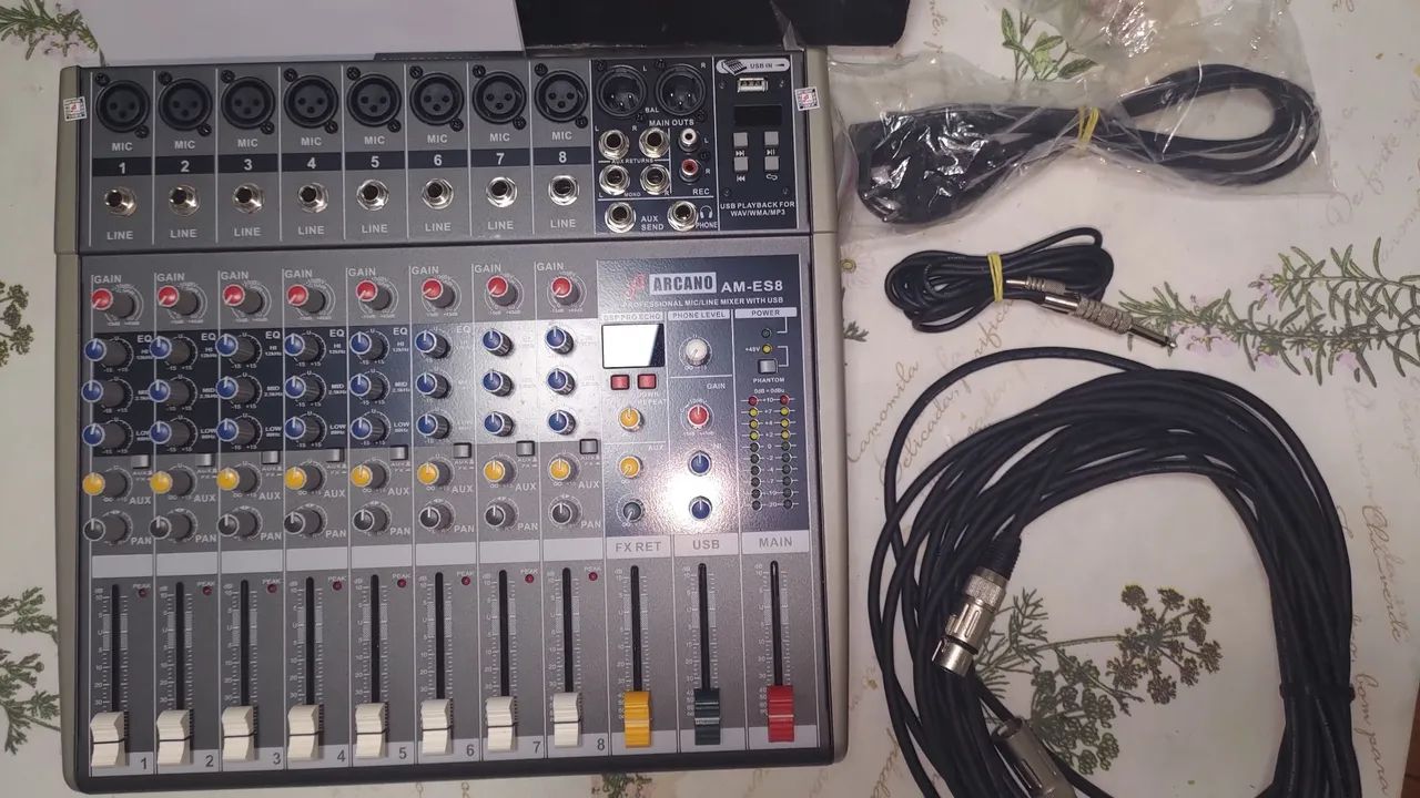 Mesa de som 8 canais  - Foto 2