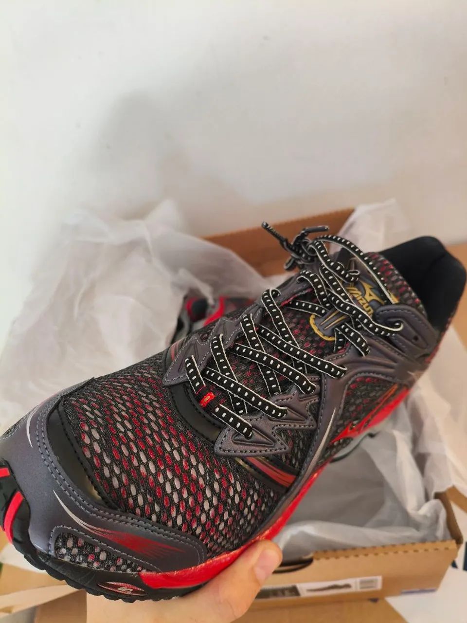 Tênis Mizuno Wave Prophecy 1 Vermelho  - Foto 4
