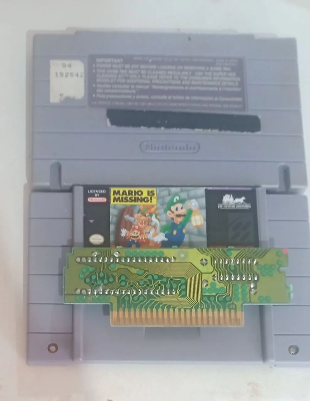 Mario is missing original super Nintendo nes nitendo