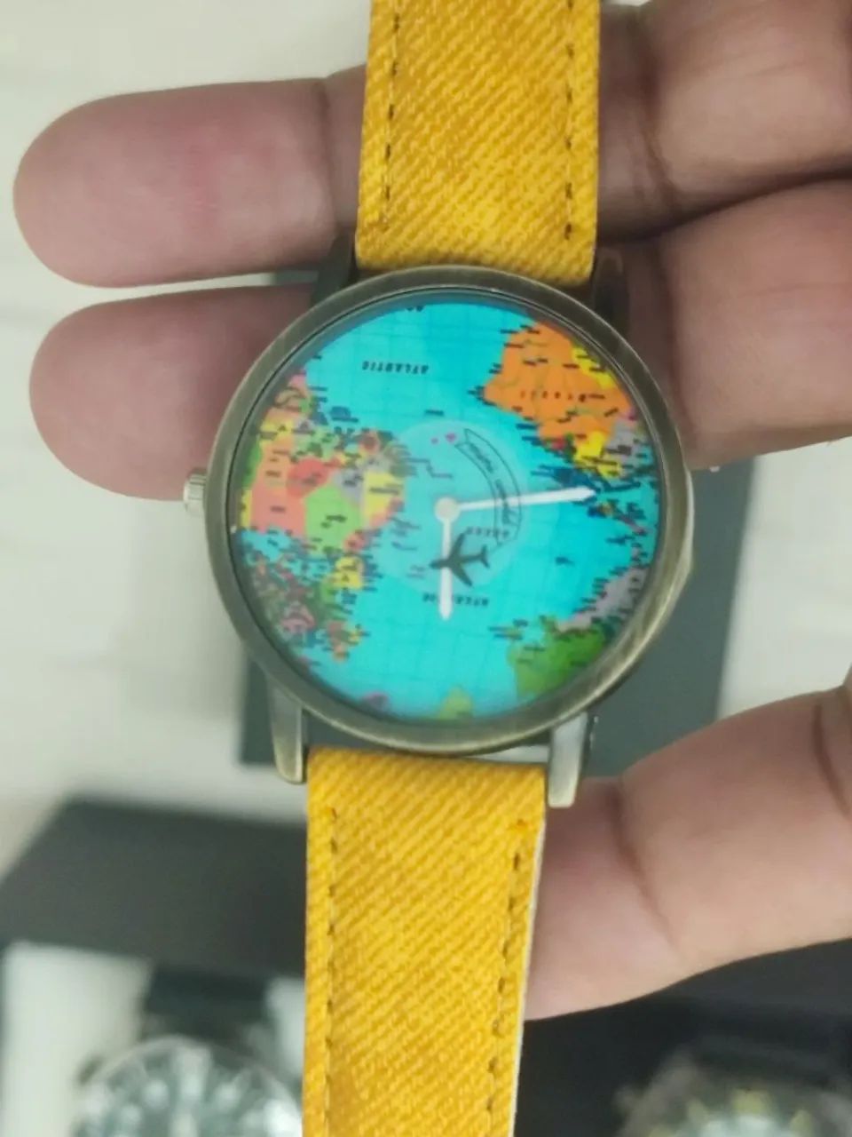 LINDO RELÓGIO MAPA MUNDIAL ZERO TOP D+  - Foto 3