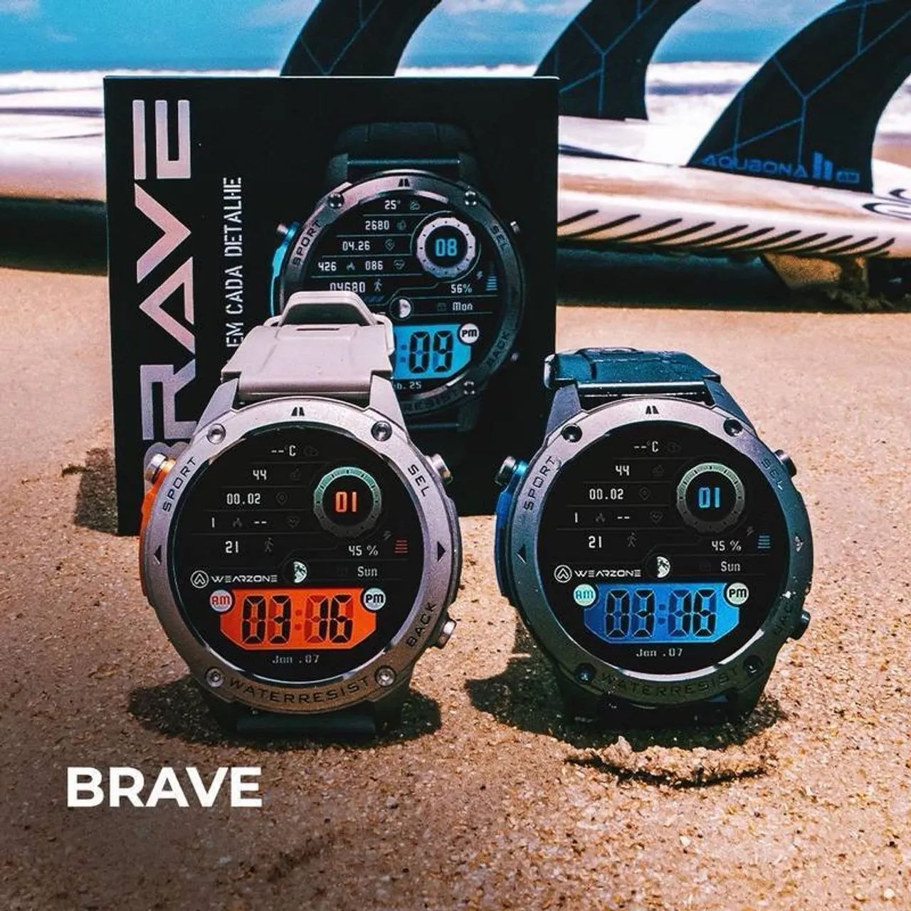Relógio brave - gps duplo (corrida)