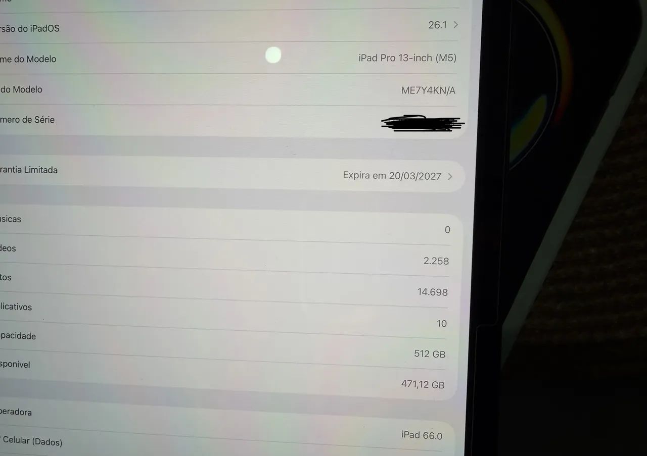 Vendo iPad Pro 13 polegadas com chip M5 e 512 GB de armazenamento. - Foto 5