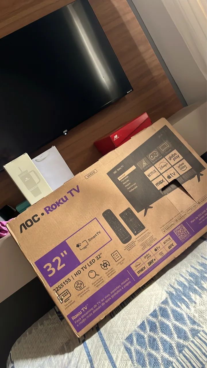Tv 32 polegadas AOC Roku 
