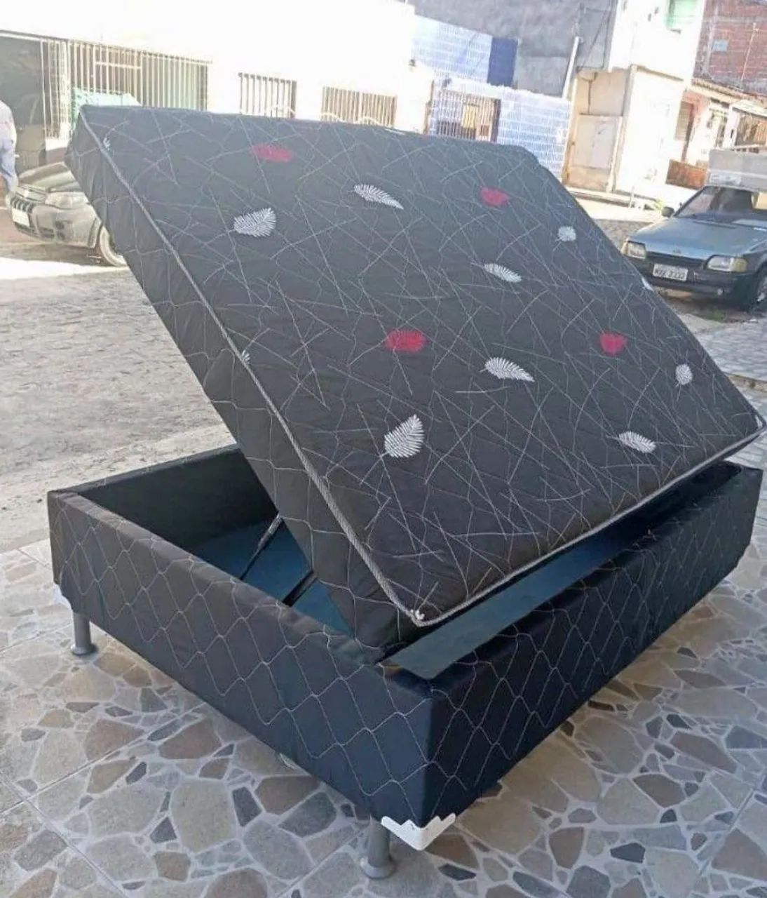 Cama Box Conjugada Casal Com Baú  - Foto 3