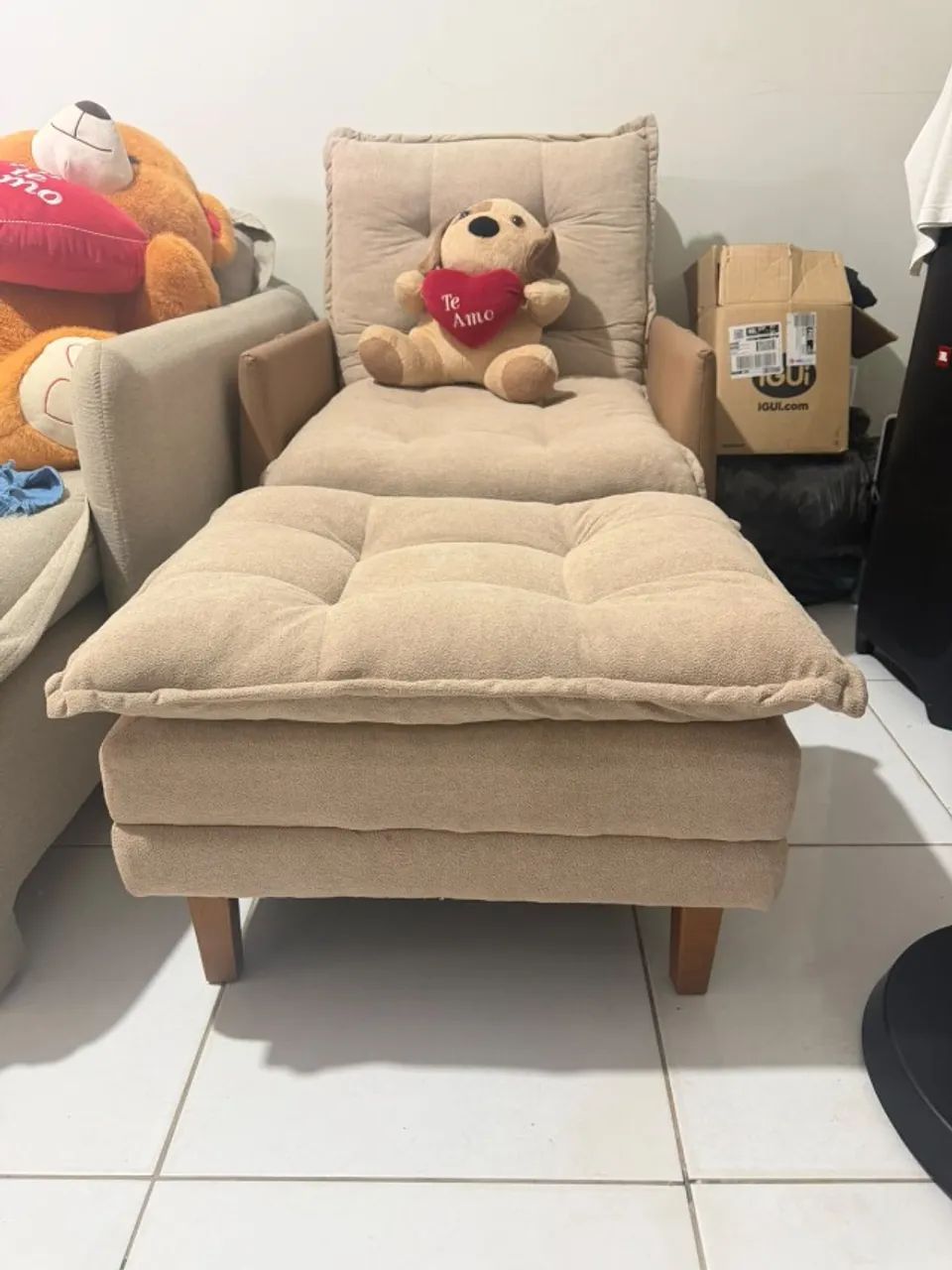 POLTRONA MODELI RETRATIL COM APOIO PARA OS PÉS - Foto 2
