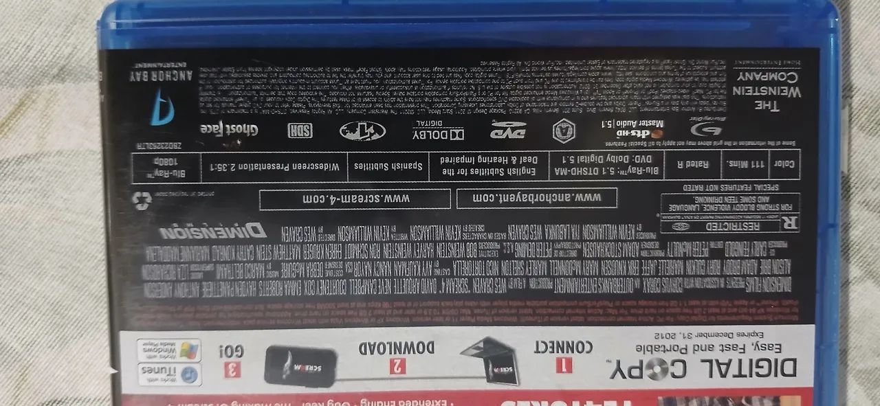Blu ray Scream 4 importado  - Foto 4