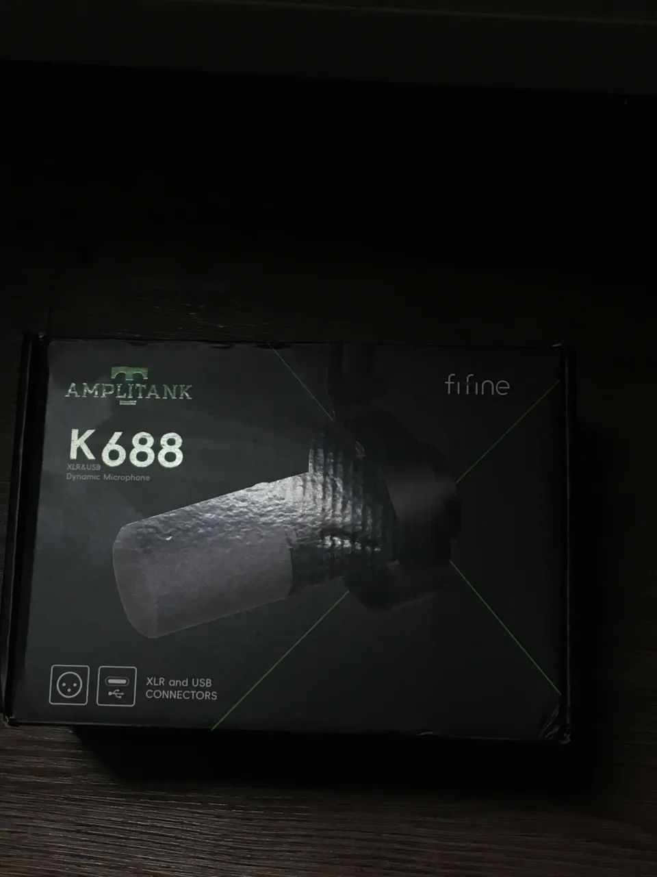 Microfone fifine k688 xlr&ubs