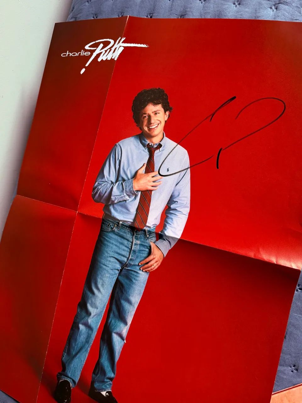 Charlie Puth vinil + autógrafo exclusivo  - Foto 4