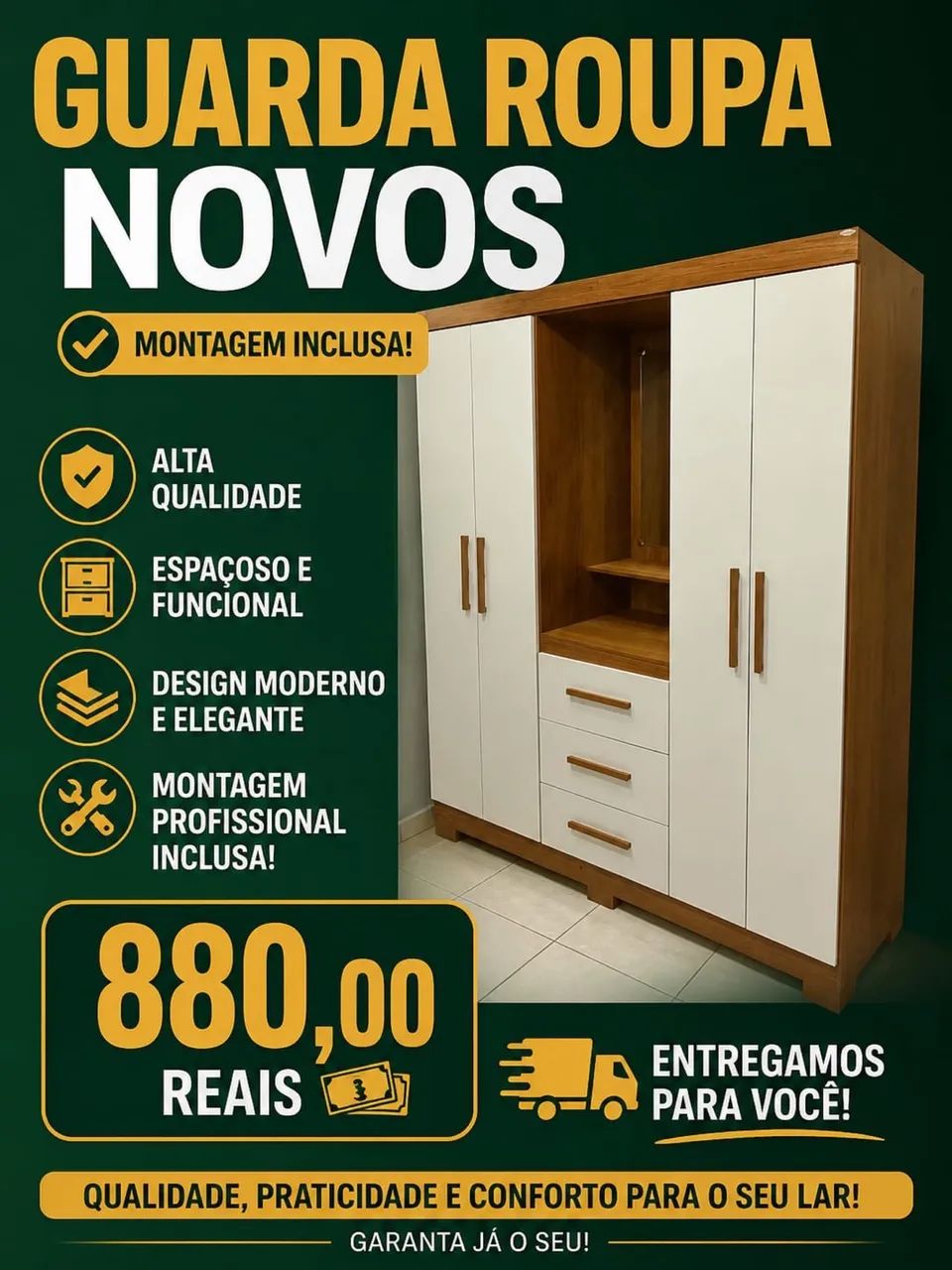 GUARDA ROUPA NOVOS 