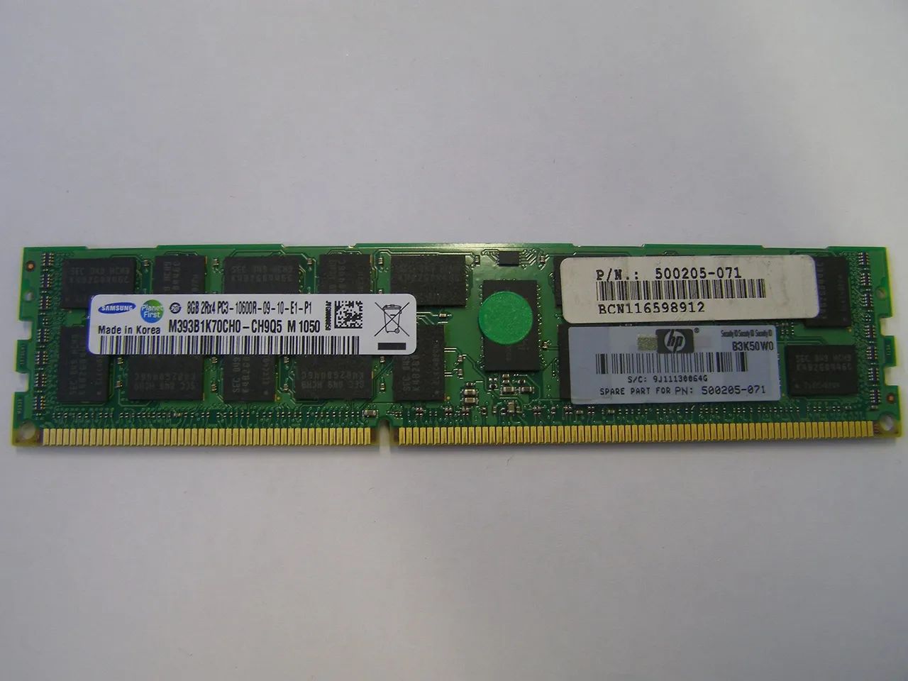 Memória 08 GB DDR3 SERVIDOR 