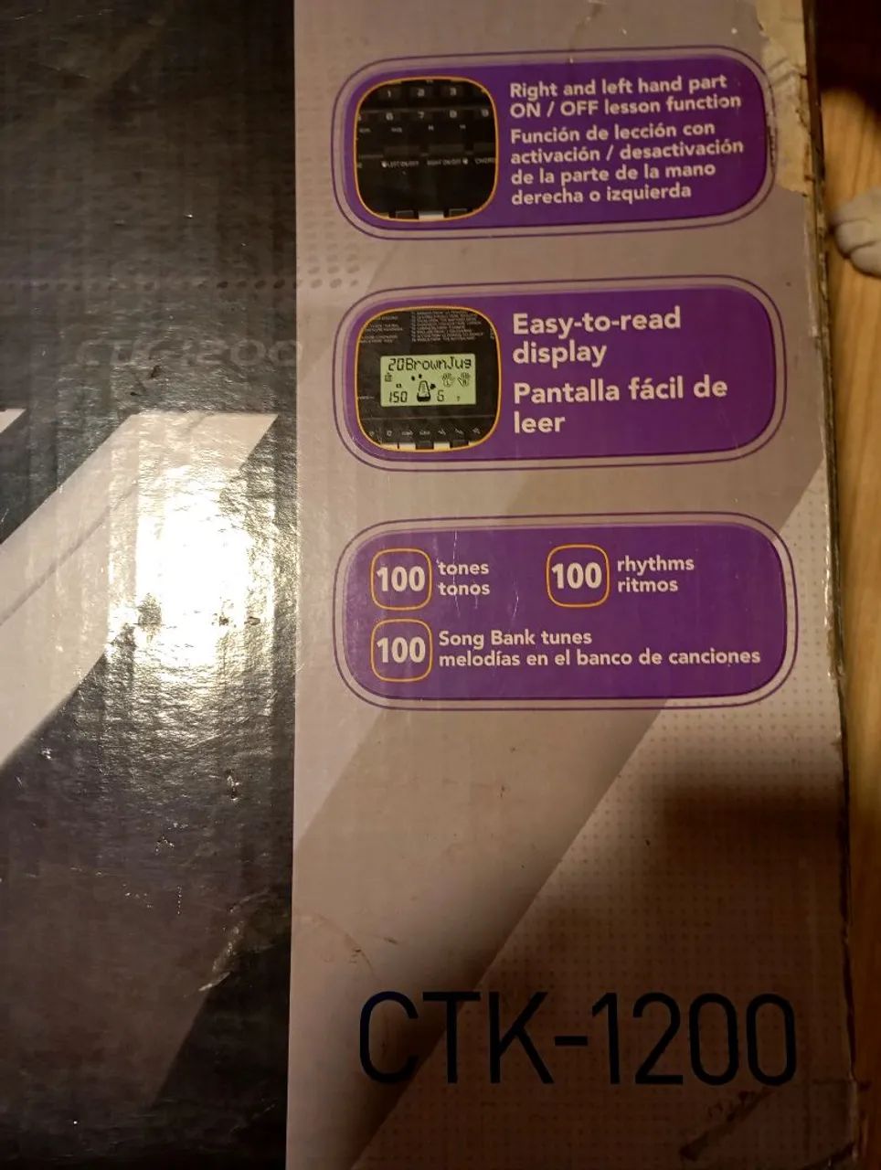 Teclado Casio CTK-1200 Completo - Conservado com caixa e cabo - Foto 4