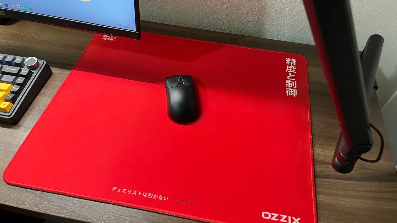 Mousepad Ozzix Vermelho (Novo) - Foto 2
