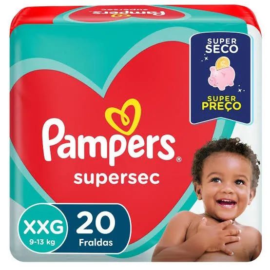 Fralda Pampers Supersec XXG