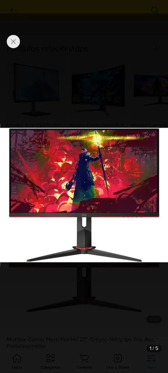 Monitor gamer AOC  - Foto 4