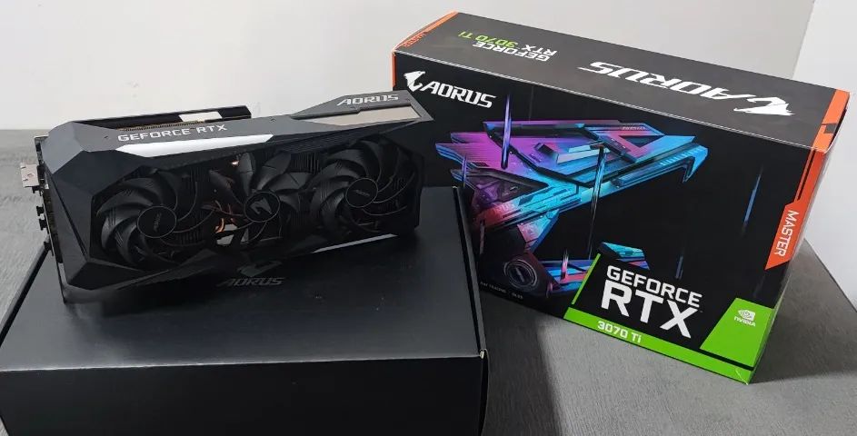 RTX 3070 TI Aorus Master 8GB Impecável - Foto 4