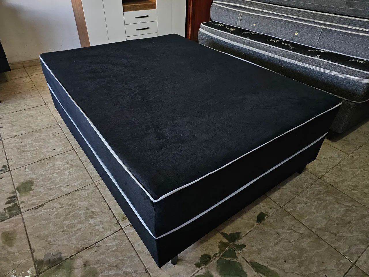 Cama casal unibox nova de espuma  - Foto 2