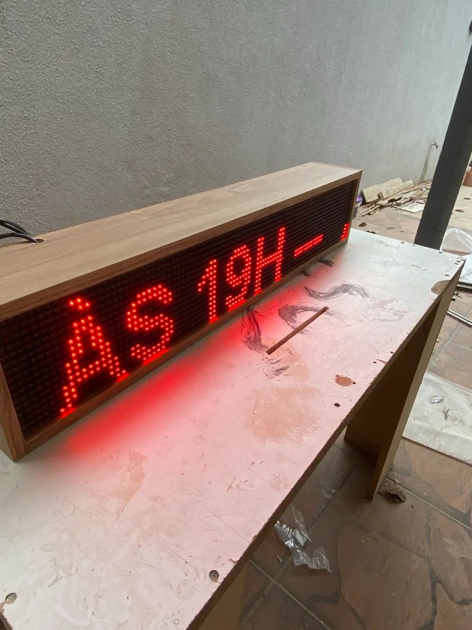 Painel letreiro luminosa loja aberta  - Foto 4