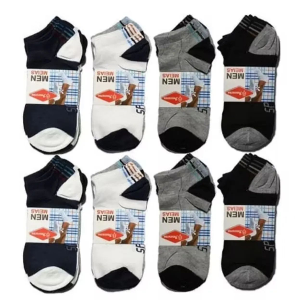 Kit 12 pares meia soquete 
