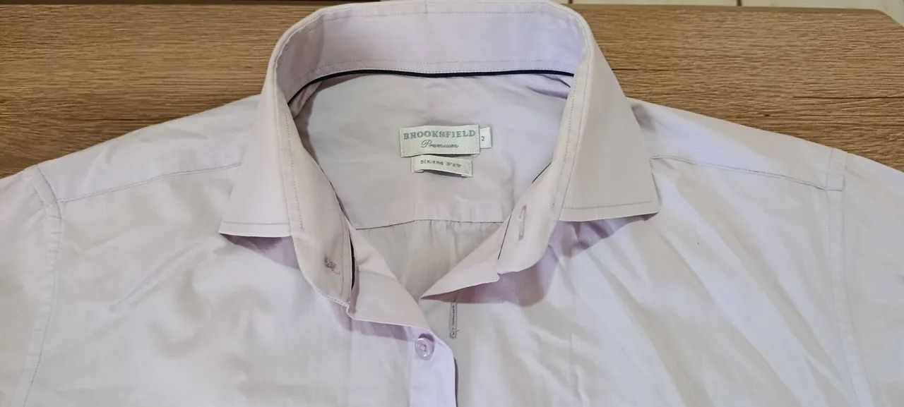 Camisa Social conservada Original Brooksfield P/M - Foto 3