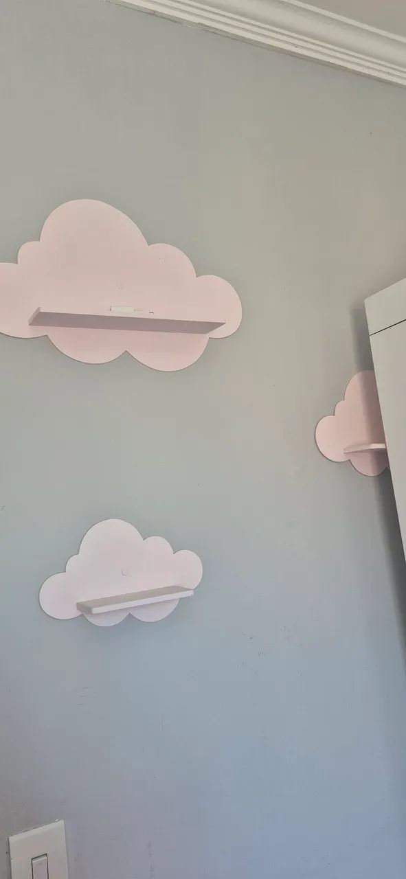 Prateleira Nuvem Rosa MDF