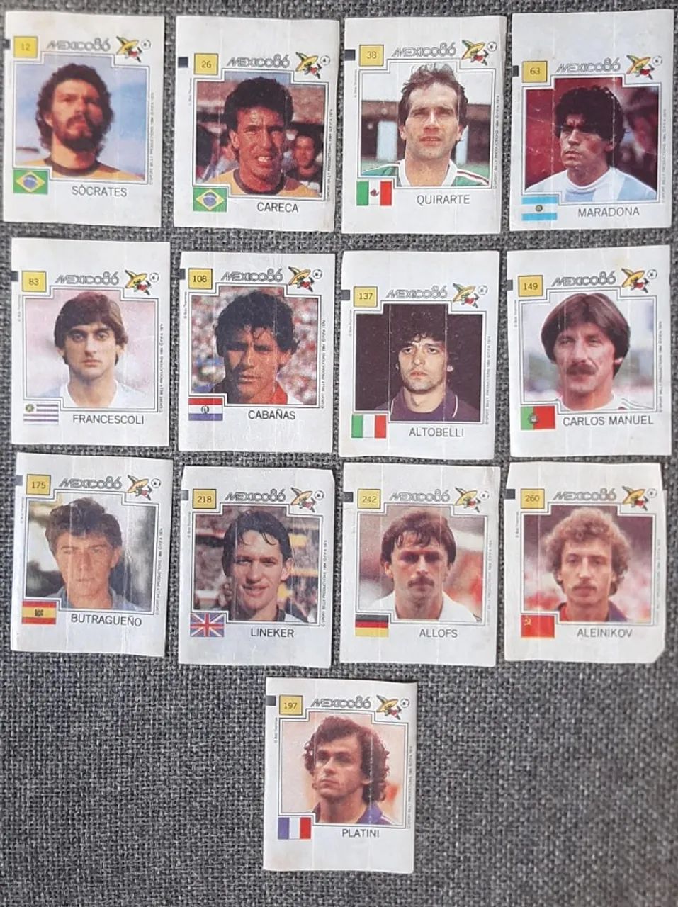 Figurinhas da Copa de 1986  