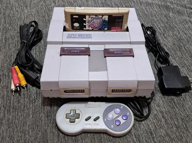 Super Nintendo com Jogo 