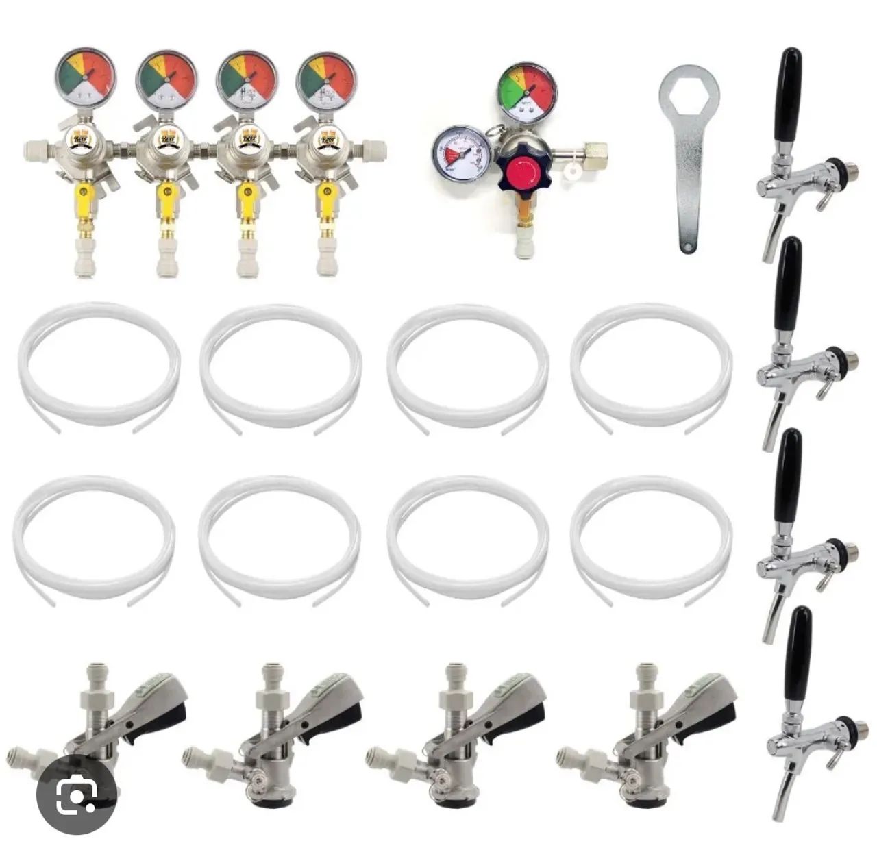 12 kits completo de torneira italiana de chopp