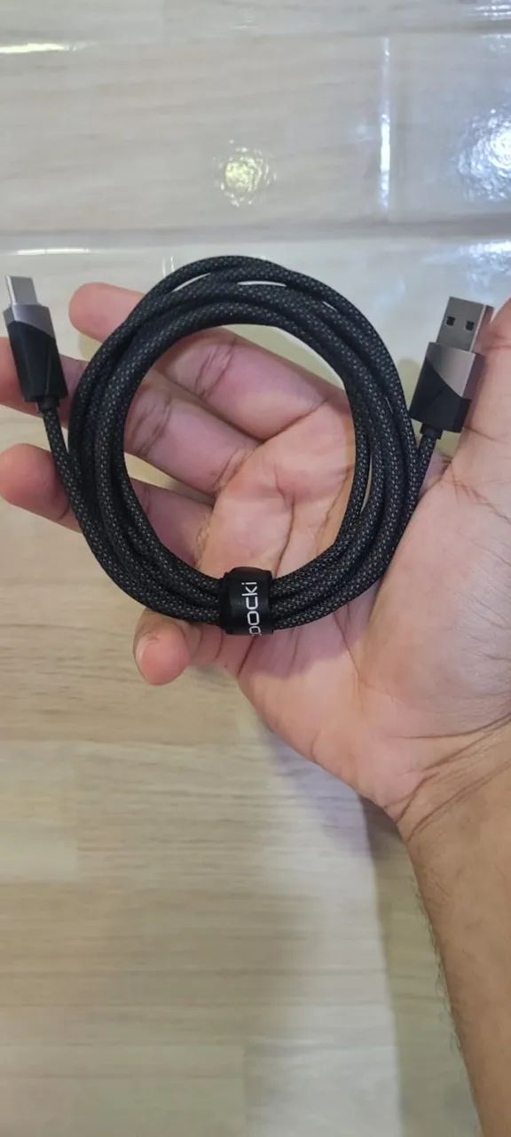 Cabo USB para USB-C Toocki - 2m Turbo 3A - Foto 2