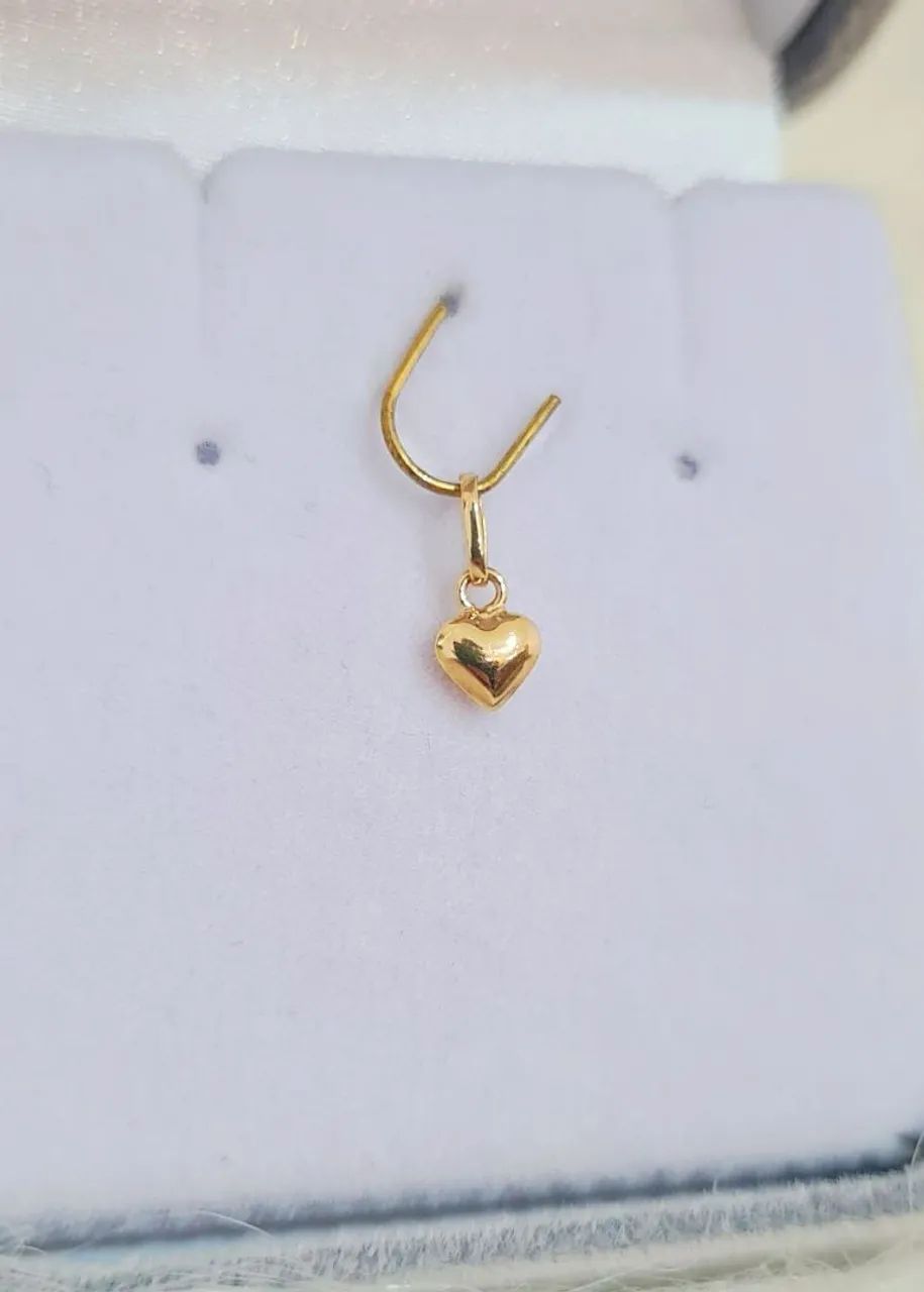 Pingente coração Micro. Ouro 18k
