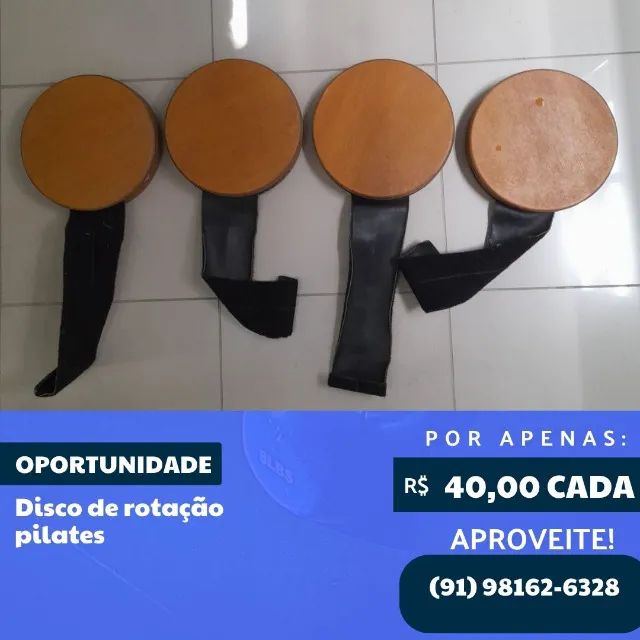 DISCO DE ROTAÇÃO PILATES (R$40,00 CADA)