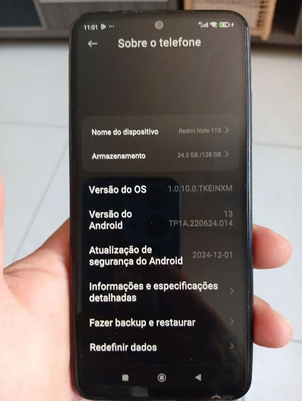 Xiaomi note 11s 128g 6g ram zero todo original  - Foto 3