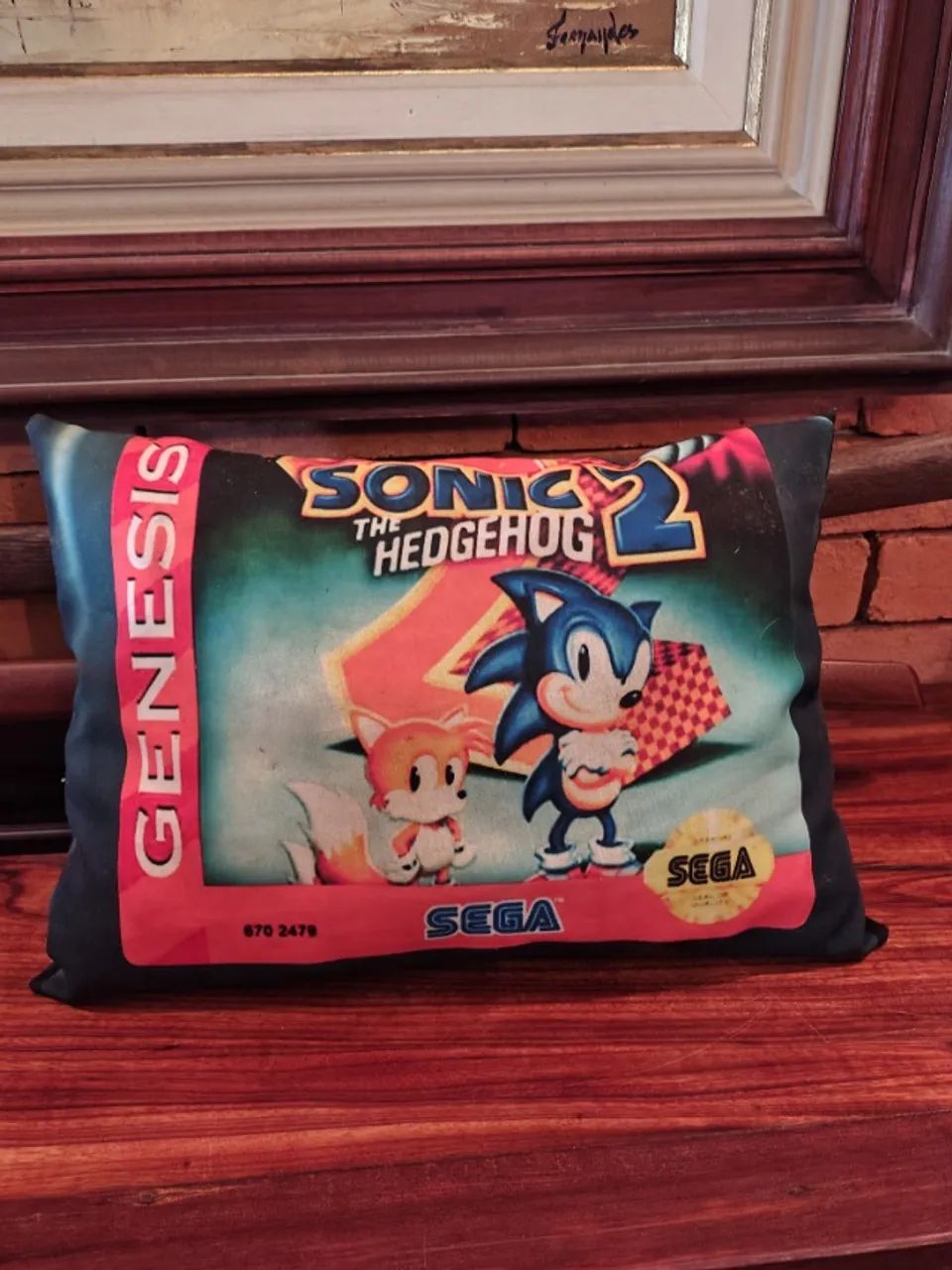 Almofada Sonic Mega Drive 