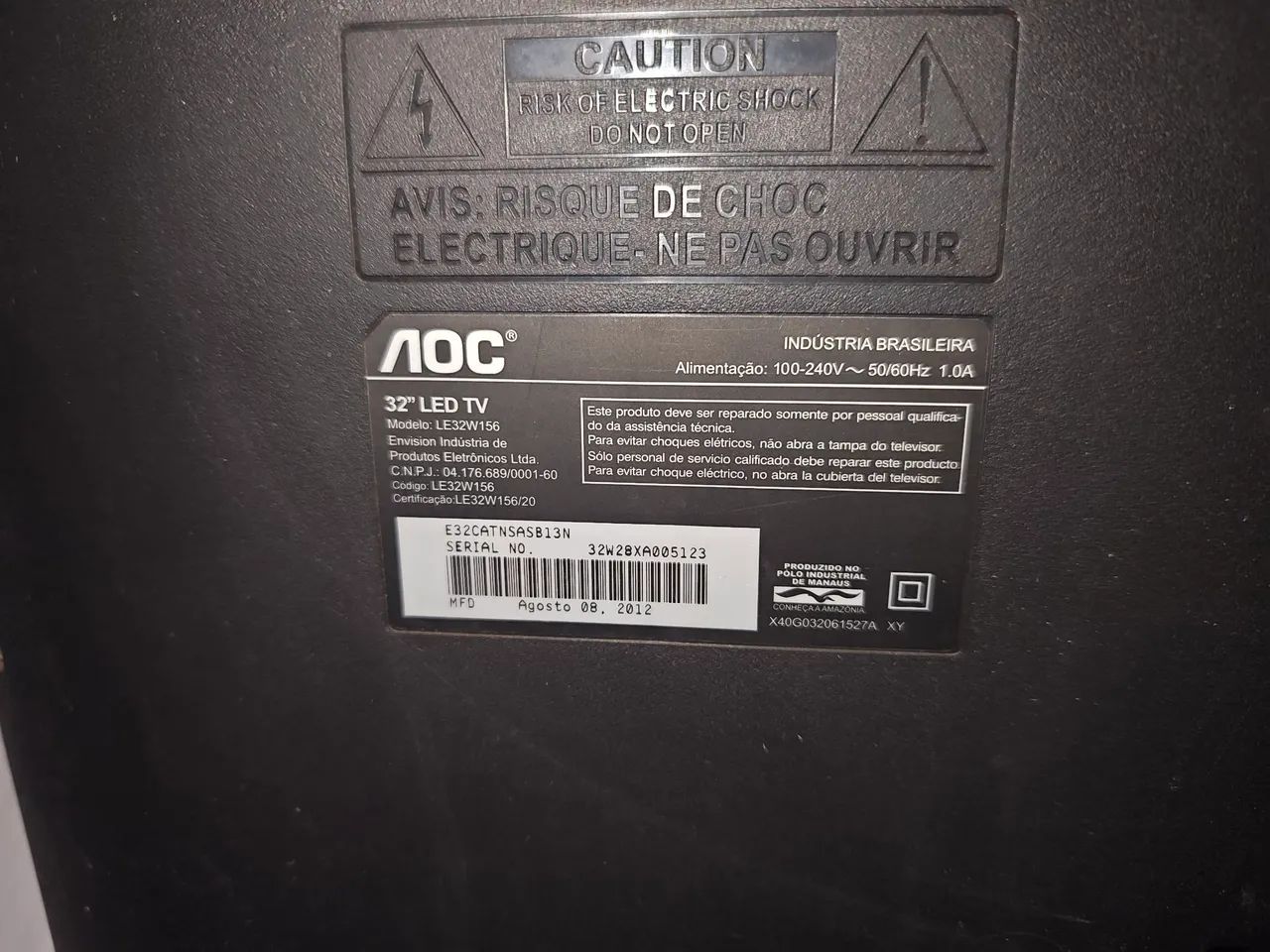 TV AOC 32" LED USADA - Foto 2