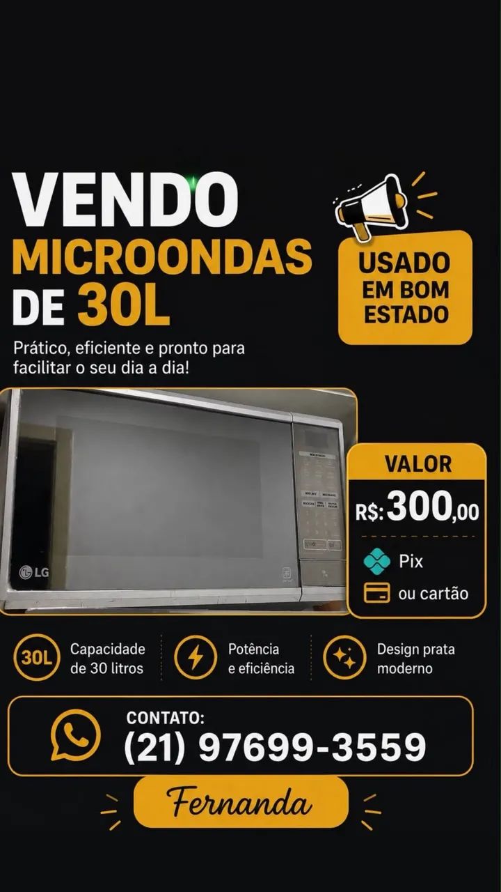 Vendo microondas 