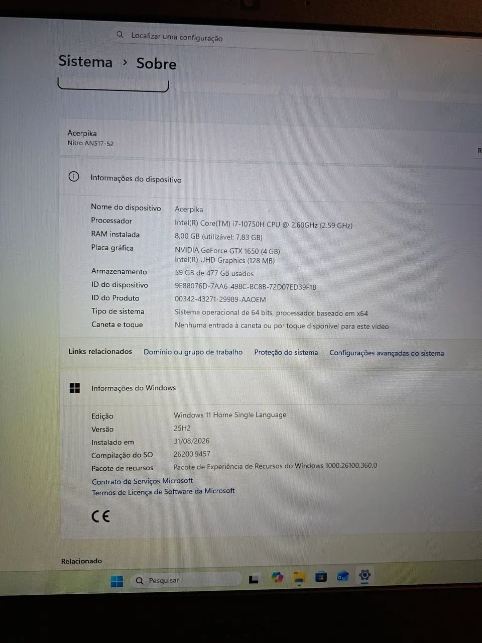 Vendo ou Troco Acer Nitro 5 - Foto 2