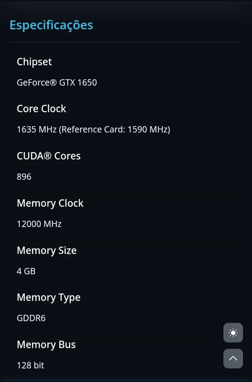 Placa de Video Gigabyte GeForce GTX 1650 D6 OC, 4GB, GDDR6 - Estado de Nova (Na caixa) - Foto 5