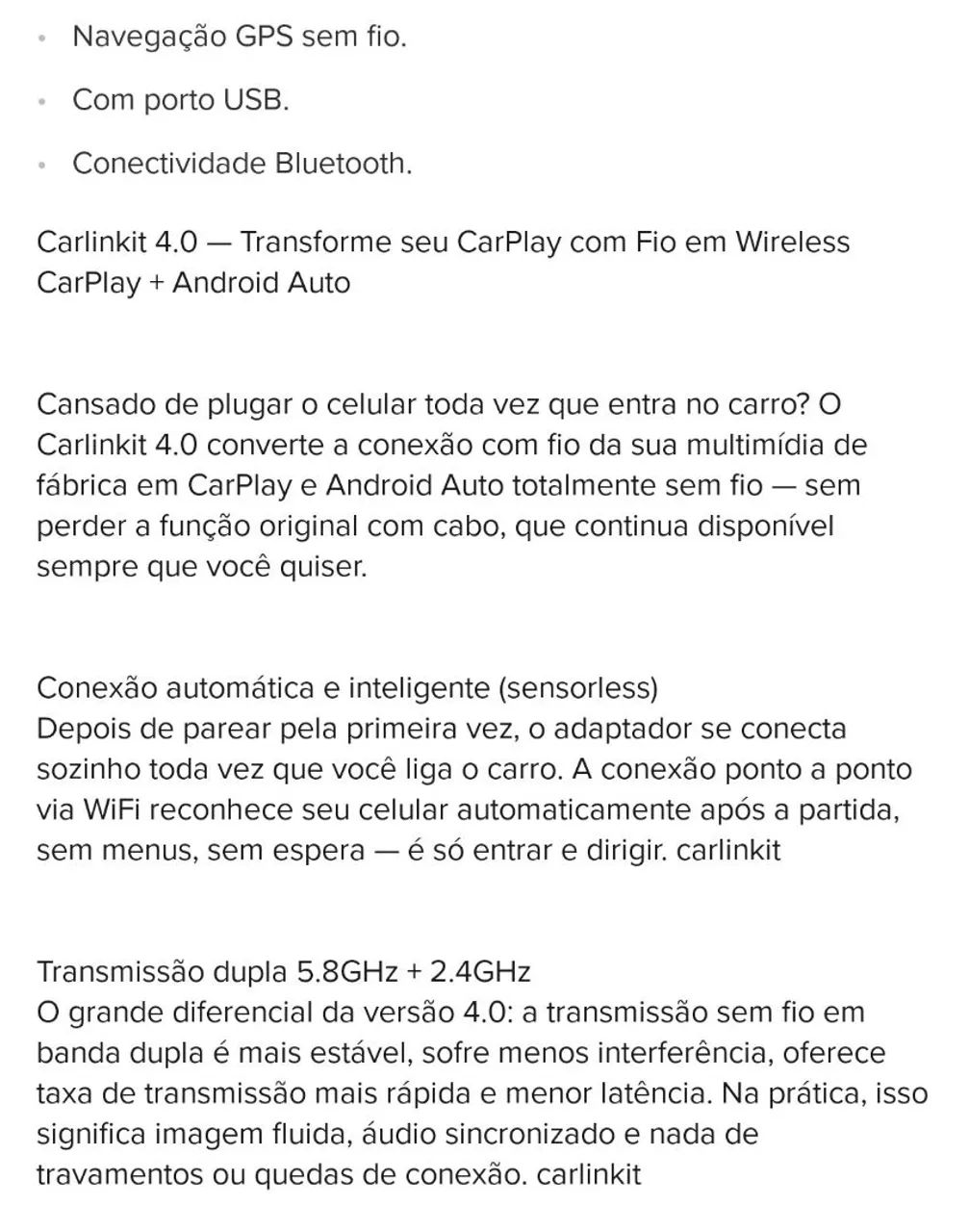Carlinkit 4.0 - Transforme seu Carplay com fio Wireless CarPlay + Android Auto - Foto 2